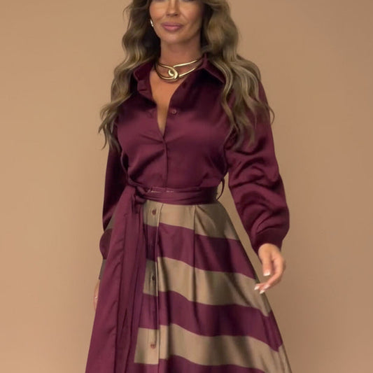 Vestido Elegance Rayas