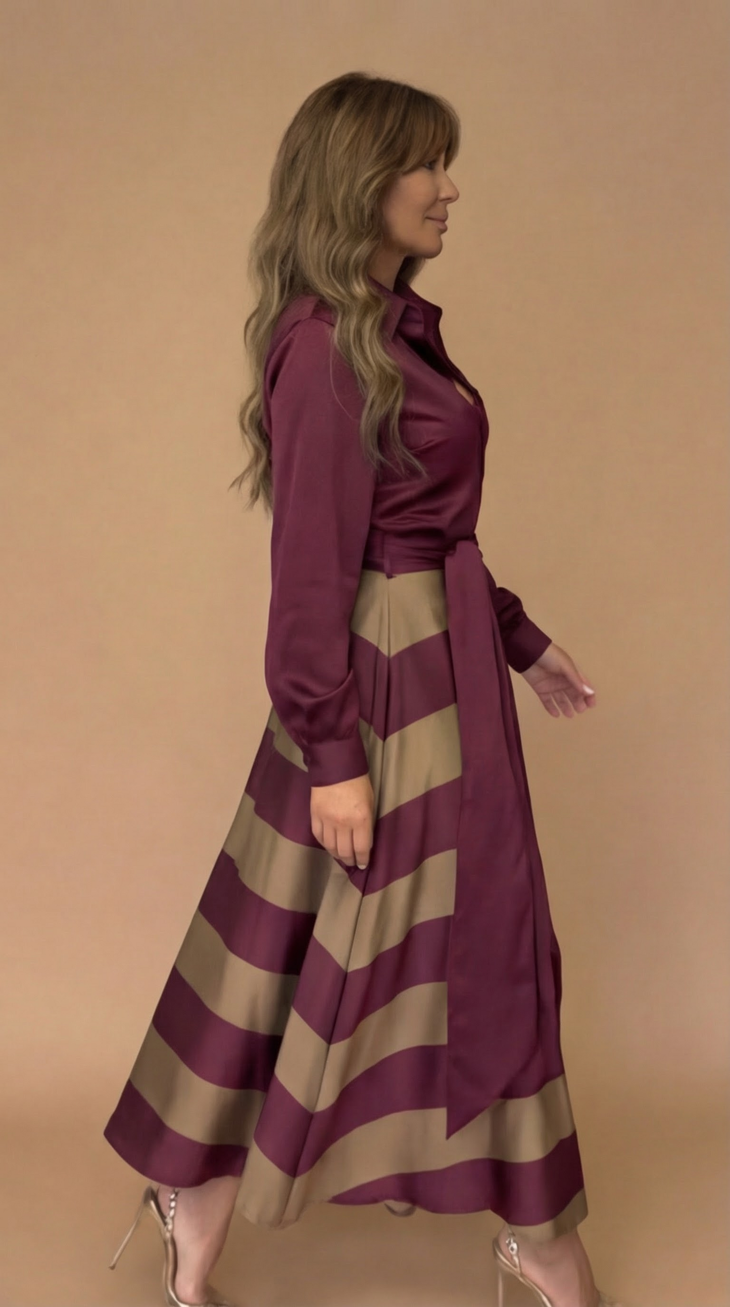 Vestido Elegance Rayas